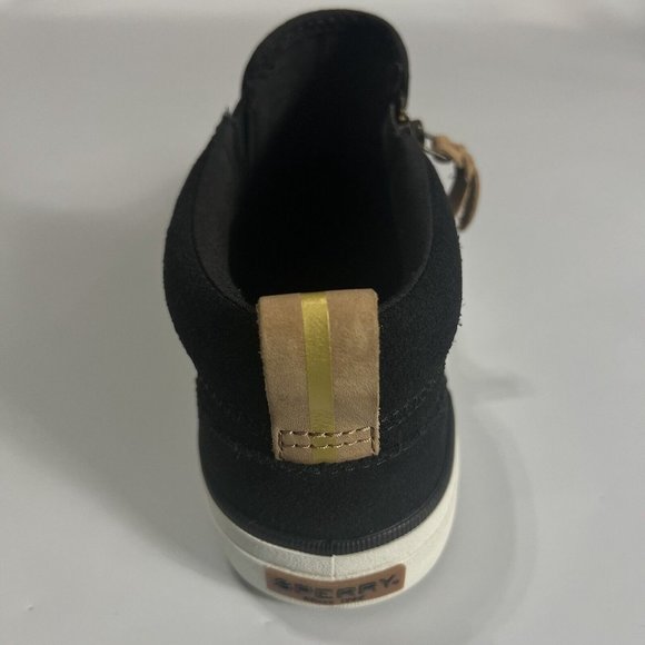 Sperry STS86853 Women's Crest Lug Side Zip Suede Chukka Shoes Black Size… - Picture 12 of 15